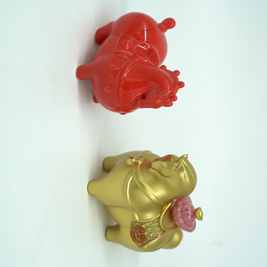 Escultura de Caballo en Oro Mate con Monedas 'Riqueza <span class=keywords><strong>y</strong></span> Tesoro' - Decoración Oriental de la Suerte, Arte Bozhi, Adorno de Cobre Personalizado de Alta Gama - Product Image 5