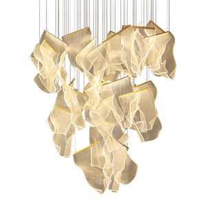 أضواء قلادة مشروع ديكور إبداعي داخلي كبير عصري مخصص ثريا ليد حديثة للفنادق والفيلات - Product Image 2