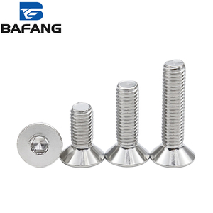 Tornillos de Fijación M6 M12 M16 DIN7991 de Acero Inoxidable 316 Anodizado Clase 6, Tornillos de Cabeza Plana con Hexágono Interior - Product Image 1