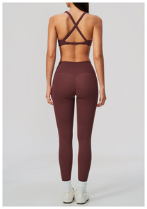 Leggings da Donna, Pantaloni Yoga a Zampa, Set Capri, Reggiseno da Donna Taglie Forti, Personalizza il Mio Logo su Giacca Yoga, Set Giacca Yoga - Product Image 4