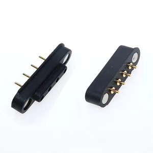 Conector Magnético Pogo Pin de 4 Posiciones, Paso de 3.0 mm, Conector Pogo Pin con Resorte, Macho y Hembra - Product Image 2