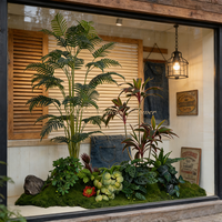 Plantes artificielles de luxe modernes et élégantes pour mariages, plantes paysagères de sol, verdure en soie de couleur personnalisée pour la décoration de vitrines