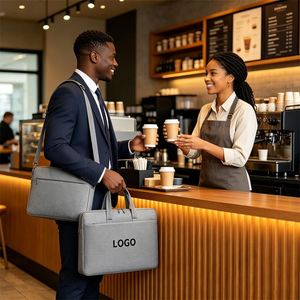 Bolsa de Transporte Personalizada para Documentos de Negocios, Duradera y Minimalista, para Portátil, para Empresas - Product Image 2