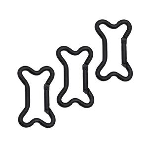 Mousqueton porte-clés en alliage d'<span class=keywords><strong>aluminium</strong></span> durable YYX, forme os de chien, 50*29mm, pour promotion - Product Image 3