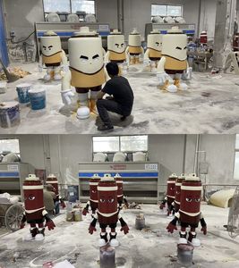 3D印刷サービス等身大樹脂ガラス幾何学彫刻小道具像 - Product Image 3