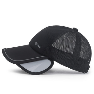 Stretch Net Hat Trucker Cap Breathable Sunshade For Outdoor Fishing Adult Solid Color Cotton Material - Product Image 3