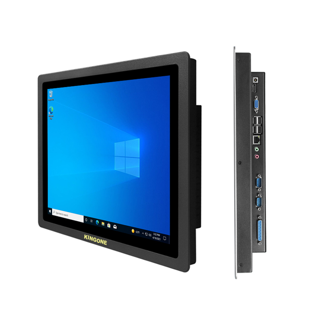 KINGONE 15 17 19 Inch IP65 Gigabit LAN Port Win Dow7/11 Linux Fanless Panel Capacitive Touch Screen Industrial Panel Pc
