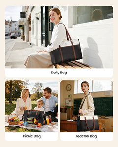 Sac à déjeuner LOVEVOOK <span class=keywords><strong>pour</strong></span> femmes, 3 en 1, sac de travail de bureau avec compartiment isotherme <span class=keywords><strong>pour</strong></span> le déjeuner, sac <span class=keywords><strong>pour</strong></span> ordinateur portable de 17,3 pouces <span class=keywords><strong>pour</strong></span> femmes - Product Image 6