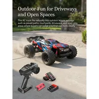 Cadeau : Monster Truck RC Brushless 4x4 à l'échelle 1/8, prêt à rouler, voiture de course tout-terrain haute vitesse avec conception antichoc durable