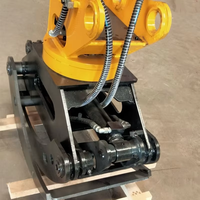 Grappin rotatif hydraulique pour excavatrice, pour bois, grumes et pierres en foresterie, avec accessoire de scie grappin en option