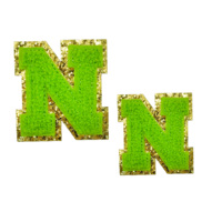 Patchs brodés en chenille personnalisés avec logo personnalisé pour vêtements, chapeaux, artisanat