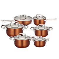 2023 fabricants de casseroles de qualité supérieure batterie de cuisine cuisine pas cher en acier inoxydable antiadhésif batterie de cuisine marmite Wok Pan