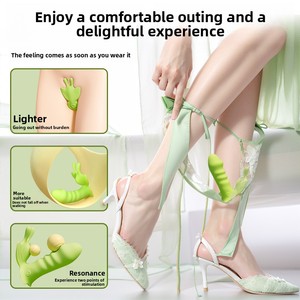 Female External Training Insertable <b>Vibrating</b> Masturbator Adult Sex Toys 10-Speed <b>Vibrator</b> Dildo Wearable Device Silicone - Product Image 2