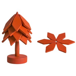 Posavasos de madera con forma de árbol, diseño floral, tapete aislante del calor para uso en mesas de café, té y fiestas. - Product Image 5