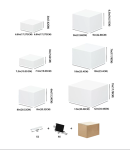 Exhibidores de Acrílico Rectangulares Portátiles, Color Blanco Nieve, Reutilizables, para Buffet, Catering, Eventos y Fiestas - Product Image 6