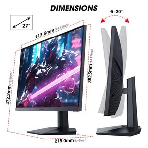 จอเกมมิ่ง KOORUI GN02 ขนาด 27 นิ้ว สำหรับเดสก์ท็อป 240Hz FHD เวลาตอบสนอง 1ms พร้อมพอร์ต DP หน้าจอ LCD - Product Image 2