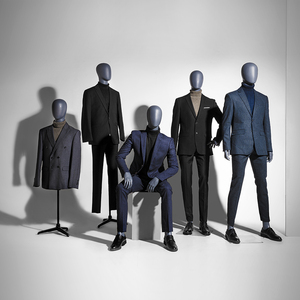 Maniquí de exhibición de trajes para <span class=keywords><strong>hombre</strong></span> AFELLOW Serie John, original europeo, de fibra de vidrio, con torso y postura de pie. - Product Image 2