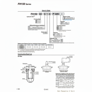 Filtro de aceite de máquina neumática SMC modelo - Product Image 1