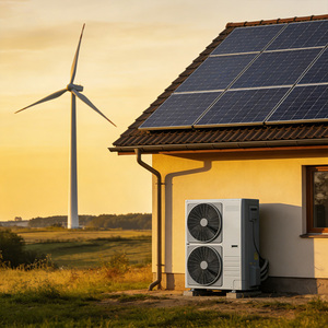 Wind and PVT Powered Solar Heat <b>Pump</b> Hot Water System for Europe the Wind + PVT + Heat <b>Pump</b> System Is a Fully Coupled In - Product Image 3