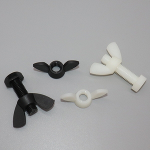 Écrous à oreilles en plastique DIN315 les plus vendus M4 - M8 en nylon PA66, options blanc et noir - Product Image 5