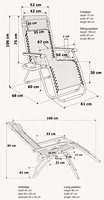 Chaise de jeu avec logo personnalisé Chaise longue de soleil pliante portable pour l'extérieur avec accessoires modernes en métal, idéale pour l'extérieur