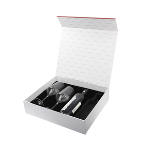 Cajas de Vino de Cartón Rígido Hechas a Mano, Cajas de Regalo de Lujo para una Sola Botella de Vino o Copa de Champán - Product Image 2