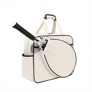 <b>Canvas</b> Tennis & Pickleball Rackets Tote <b>Bag</b> with Adjustable Shoulder Strap 50-70L Capacity <b>Crossbody</b> Sling Design - Product Image 4