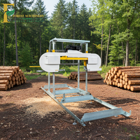 Scie à ruban horizontale portative pour machines forestières, prix d'usine, machine de découpe du bois, moteur 5,5 kW, garantie 3 ans, facile à utiliser