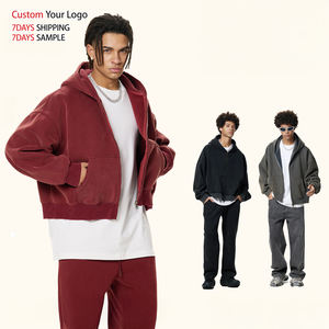 Sudadera con Capucha Personalizada, Bordada, Ecológica, Cortavientos, de Invierno, con Cierre, Diseño de Alta Calidad, 100% Algodón para Hombre - Product Image 2