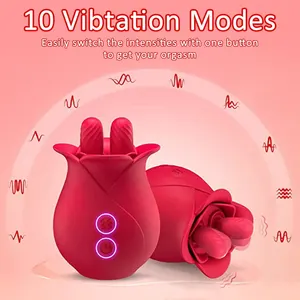 HMJ 2024 Hot Sale Girl Masturbator Vagina Massager Clitoris Stimulator Suction Women Vibrator Adult Reds Rose Sex Toys