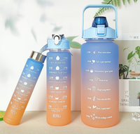 Bouteille d'eau en verre borosilicate à double paroi de 2000 ml avec infuseur à thé en acier inoxydable, sac en bambou Pantone personnalisé