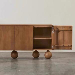 Mobile <span class=keywords><strong>TV</strong></span> in Legno di Alta Qualità con Base a Sfera Rotonda per Soggiorno, Prodotto da Produttore di Mobili - Product Image 2