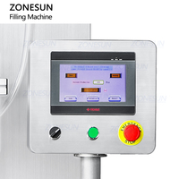 ZONESUN ZS-VTGZ100 automatique 4 têtes vin Gin liqueur spiritueux bouteille en verre Siphon liquide niveau débordement Machine de remplissage