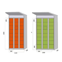 Armoire intelligente de lavage de chaussures, écran tactile convivial, borne libre-service, montage au sol/au mur pour les communautés modernes