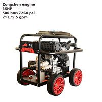 Hon GX390 Da 200/Zongshen GB200 1000 Moteur DC12V Essence Haute Pression Lave-auto 150-280bar/4000psi 4gpm Power Wash Soft Wash