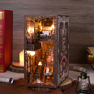 IIECREATE Unisex SL-13 <span class=keywords><strong>Château</strong></span> Secret II Puzzles en <span class=keywords><strong>Bois</strong></span> 3D DIY Coin <span class=keywords><strong>de</strong></span> Lecture Miniature Maison <span class=keywords><strong>de</strong></span> Poupées Certifié EN71 - Product Image 2