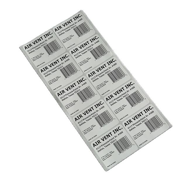 Customized Product Barcode Label Qr Code Label Sticker Waterproof Supermarket Price Tag