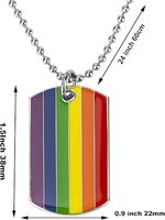 Nouveau populaire fierté arc-en-ciel collier bijoux de mode fierté lesbienne collier amour cadeaux