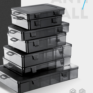 Scatola di Stoccaggio in Plastica Trasparente Multi-scomparto per Componenti Elettronici e Viti, Contenitore per Piccoli Utensili e Accessori - Product Image 6