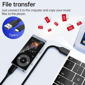 Reproductor MP3 con Pantalla Táctil BT 2026, Audio HIFI, FM, Libro Electrónico, Puerto USB/TF OTG Tipo-C, Conector para Auriculares, Altavoz Integrado, Batería Recargable - Product Image 3