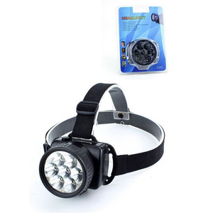 Linterna frontal con 5 luces LED, correa ajustable, para camping y senderismo al aire libre - Product Image 2