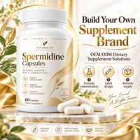 Capsules de Spermidine en Gros – 60 Comprimés – Complément Alimentaire pour la Santé Cellulaire et le Soutien Nutritionnel Quotidien – OEM ODM