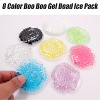 Produits les plus vendus 2026, logo personnalisé en couleur, poche à glace ronde réutilisable, gel perlé, poche chaude et froide