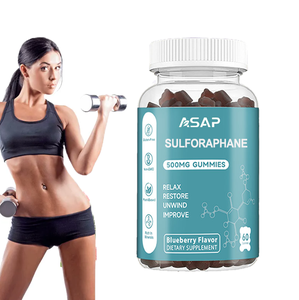 Complément alimentaire en gommes à la sulforaphane à base de plantes ASAP OEM, extrait de brocoli pour la santé des adultes, qualité alimentaire, soutien immunitaire, bienfaits pour la beauté - Product Image 1