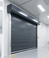 Porte à enroulement isolée en gros pour la construction commerciale, porte roulante en acier coloré de haute qualité