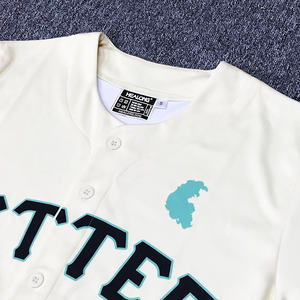 เสื้อเบสบอลพิมพ์ซับลิเมชันดีไซน์ฟรีชุดใส่เล่นเบสบอลสตรีททีมสโมสร - Product Image 6