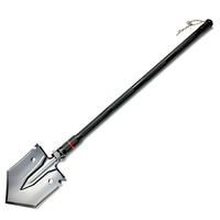 Pelle pliante multifonction 12 en 1, pelle de survie robuste, outil tactique à main avec manche en aluminium, pelle de camping pour l'extérieur