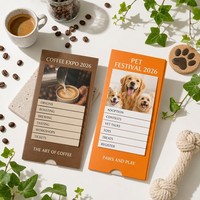Carte d'affichage interactive escamotable pour événements d'entreprise avec panneau de détail rétractable et design à encoche pour le pouce
