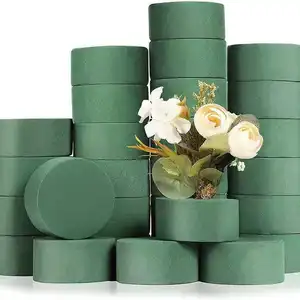 Blumenarrangement Lehmblock grüner konservierter frischer Schaum nass Oase blumenschaum
