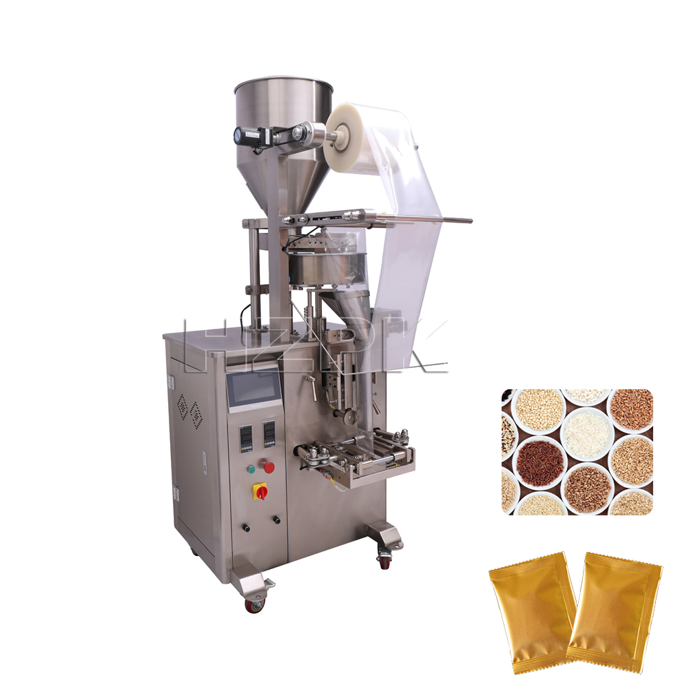 HZPK 3 в 1 3/4 боковое уплотнение гранулированные семена рисовая гайка маленькая сумка мешочек Саше упаковка и запайки автоматическая машина